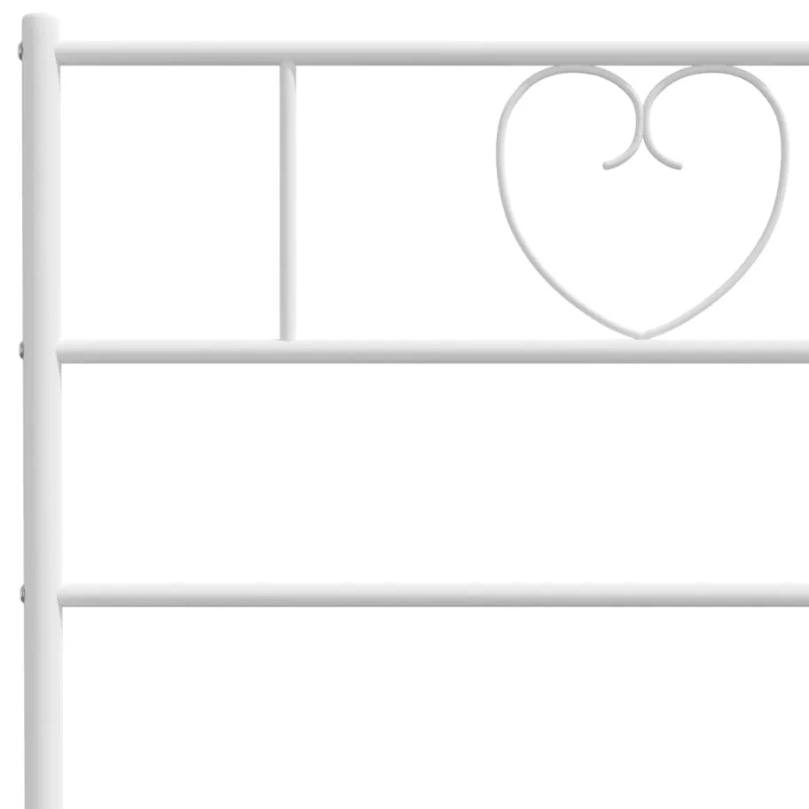 Cabeceira de cama 120 cm metal branco