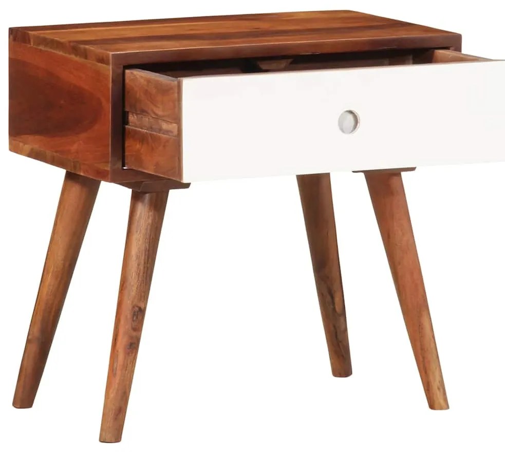 Mesa de apoio 45x30x45 cm madeira de acácia maciça