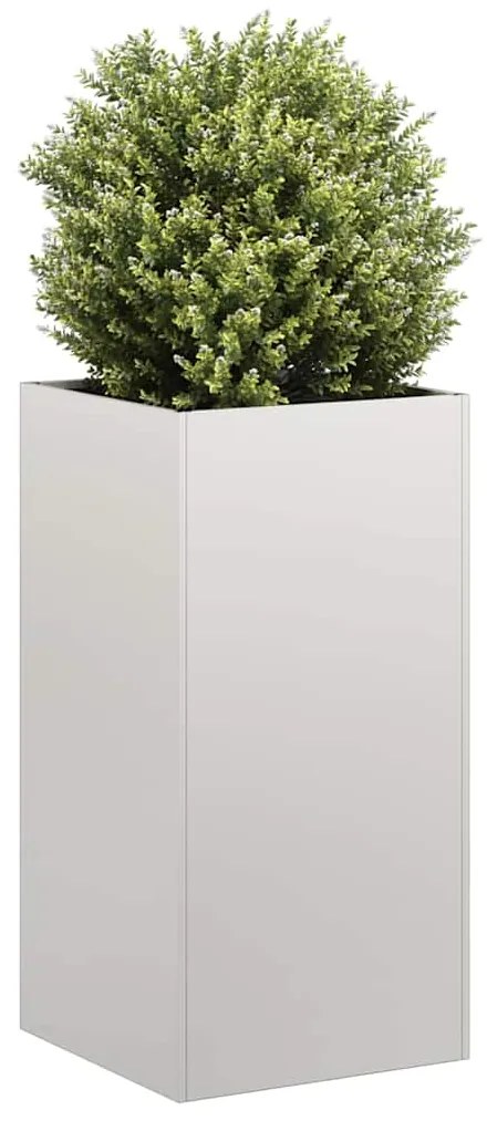 vidaXL Plantador 40x40x80 cm Aço Inoxidável