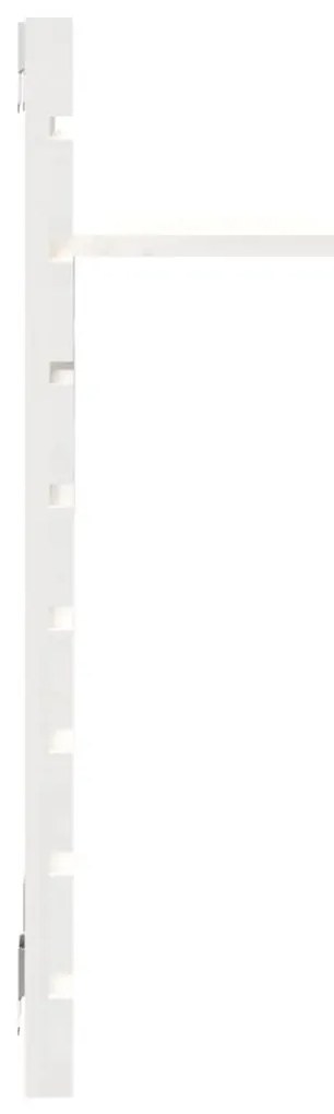 Prateleiras de montagem na parede 2 pcs pinho maciço branco