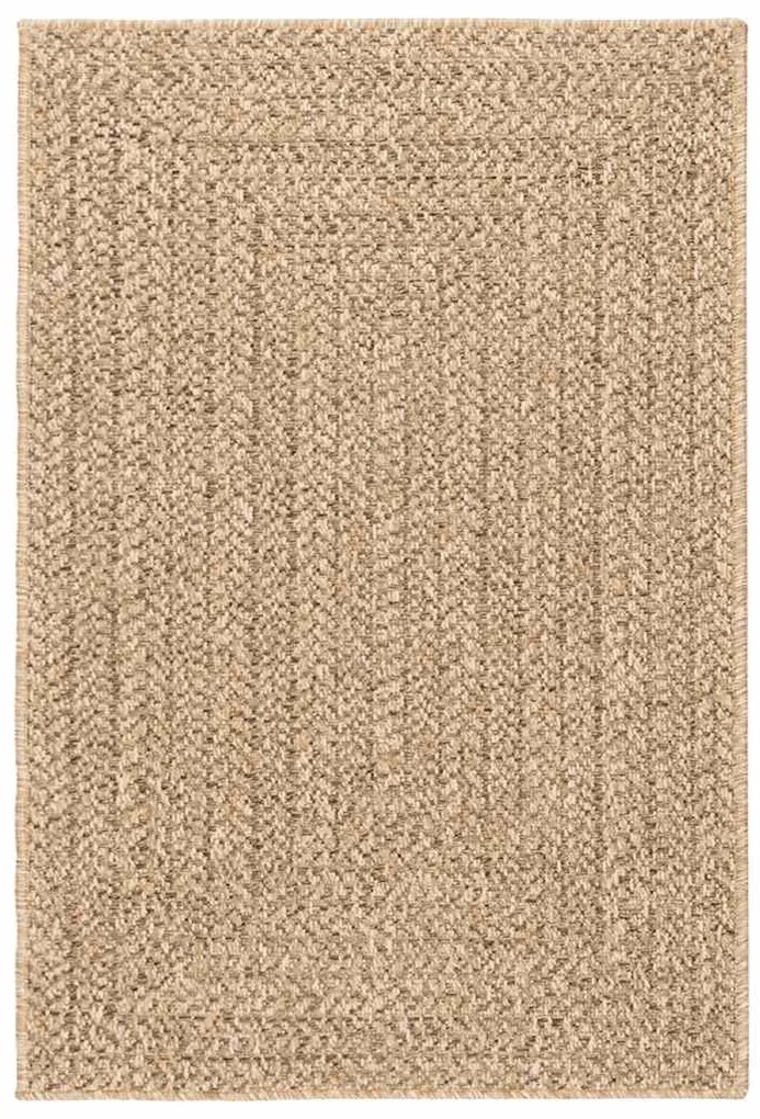 Tapete ZIZUR 140x200 cm aspeto de juta interior e exterior