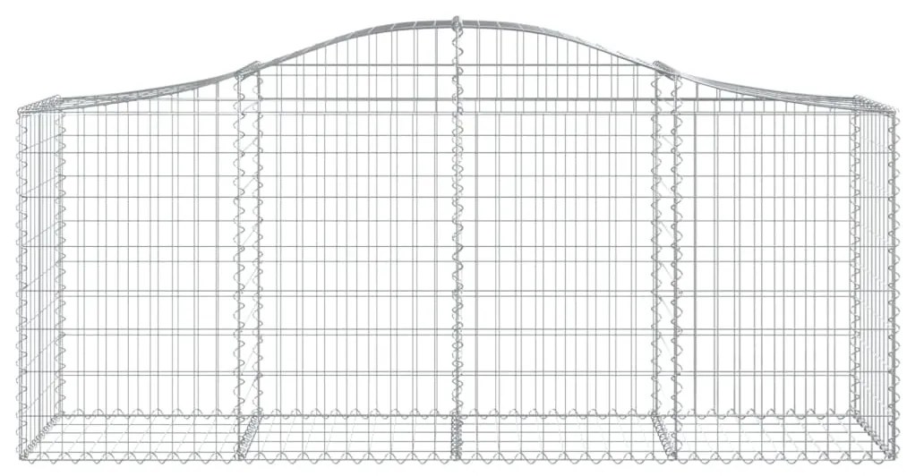 Cestos gabião arqueados 11pcs 200x50x80/100cm ferro galvanizado