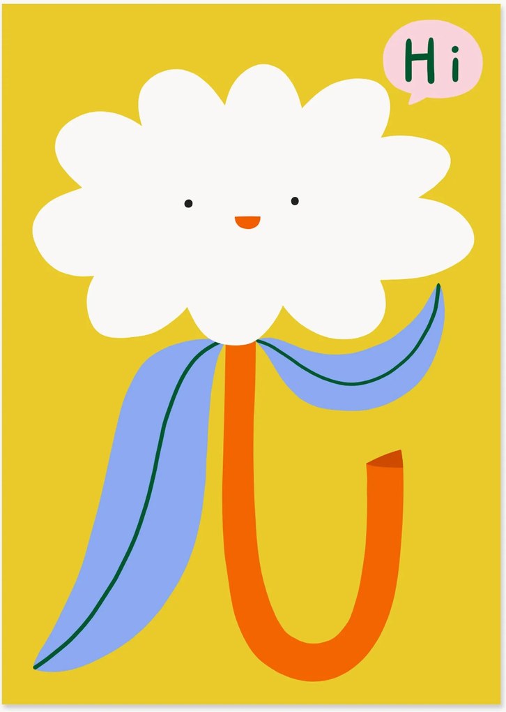 Póster Hi Flower 01