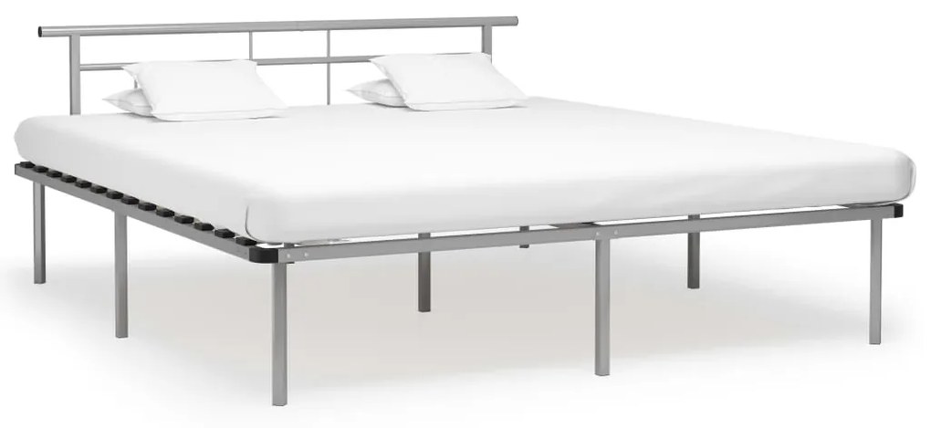 vidaXL Estrutura de cama metal 180x200 cm cinzento