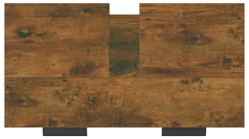 Armário casa de banho 64,5x33,5x59 cm madeira carvalho fumado