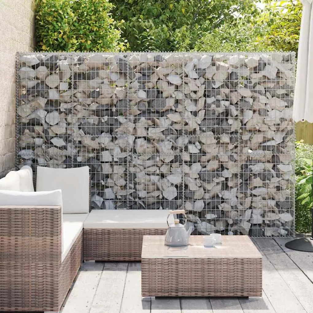Muro gabião com tampas aço galvanizado 300x30x200 cm