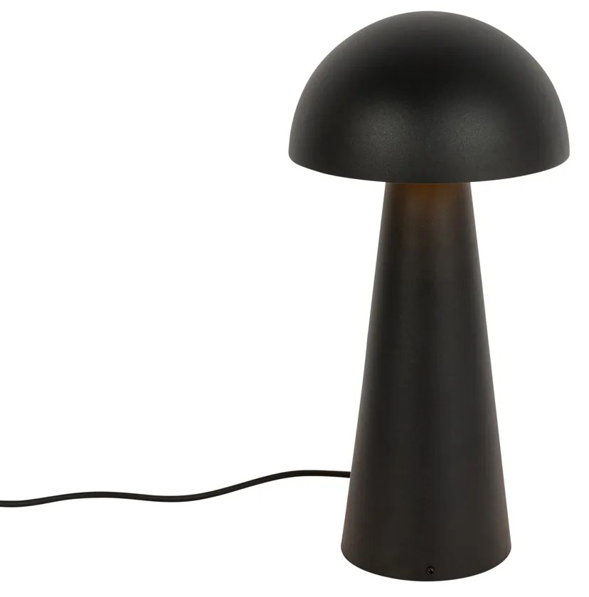 Candeeiro de pé exterior preto 50 cm - Mushroom Design