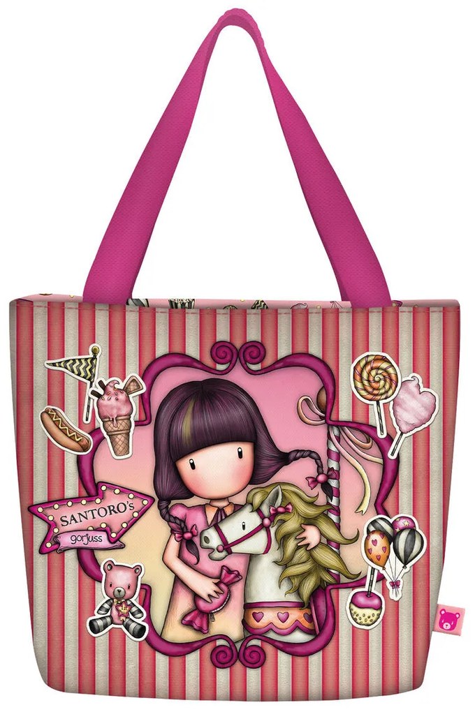 Bolsa Gorjuss Carousel Lancheira Salmão (24 x 29 x 10 cm)