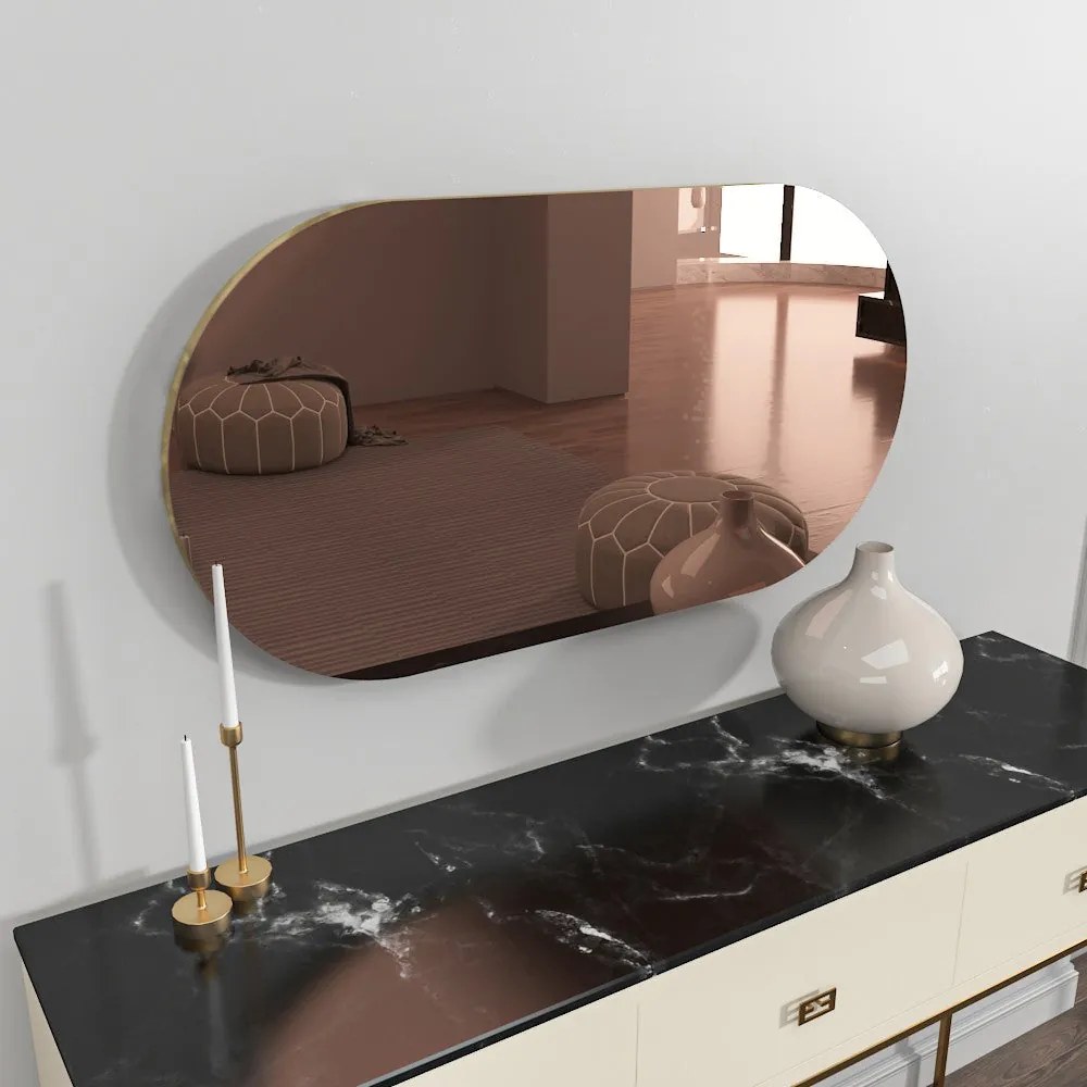 Espelho Riors – Bronze Dourado – 45x85 cm