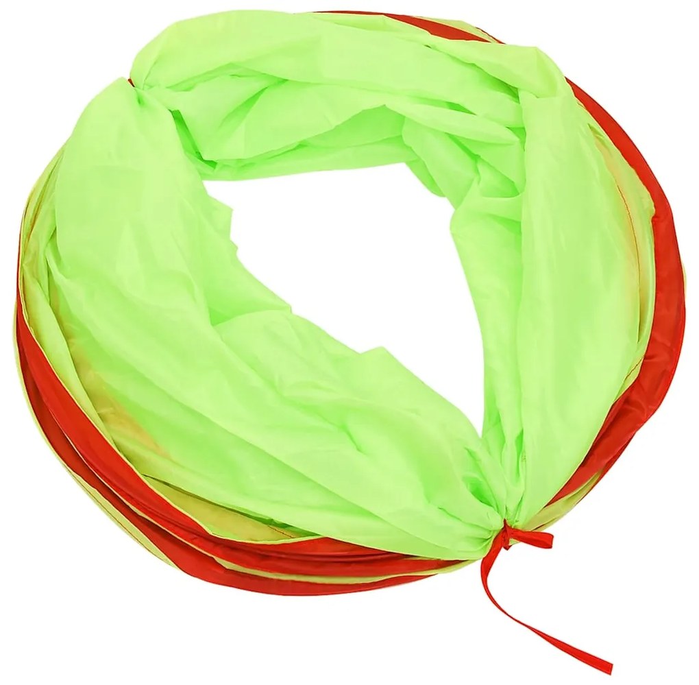 Túnel de brincar infantil 175 cm poliéster verde