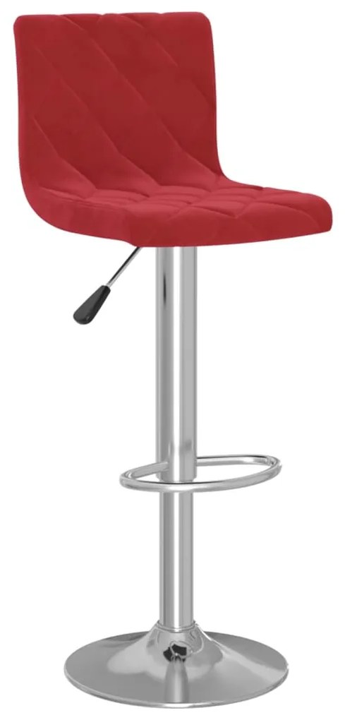 Bancos de bar 2 pcs veludo vermelho tinto