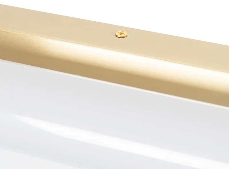 Aplique branca ouro LED 3 níveis regulável IP44 - YORDI Clássico / Antigo