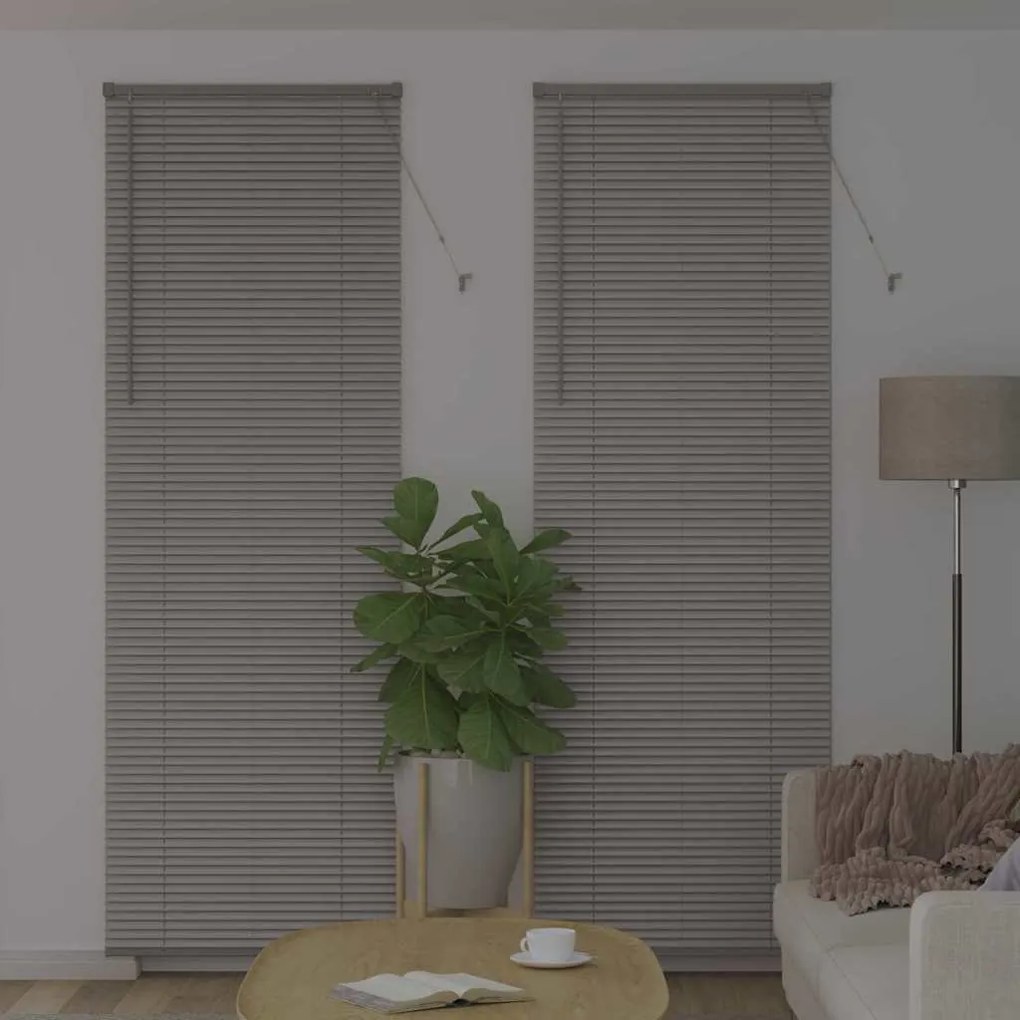 Persiana de Janela com cortinas Outros Manual Prata 80 x 220 cm Alumín