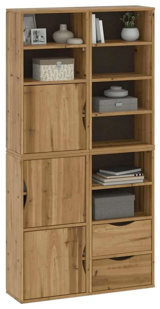 Móveis de apoio 4 pcs ODDA 40x24x79 cm pinho de madeira maciça