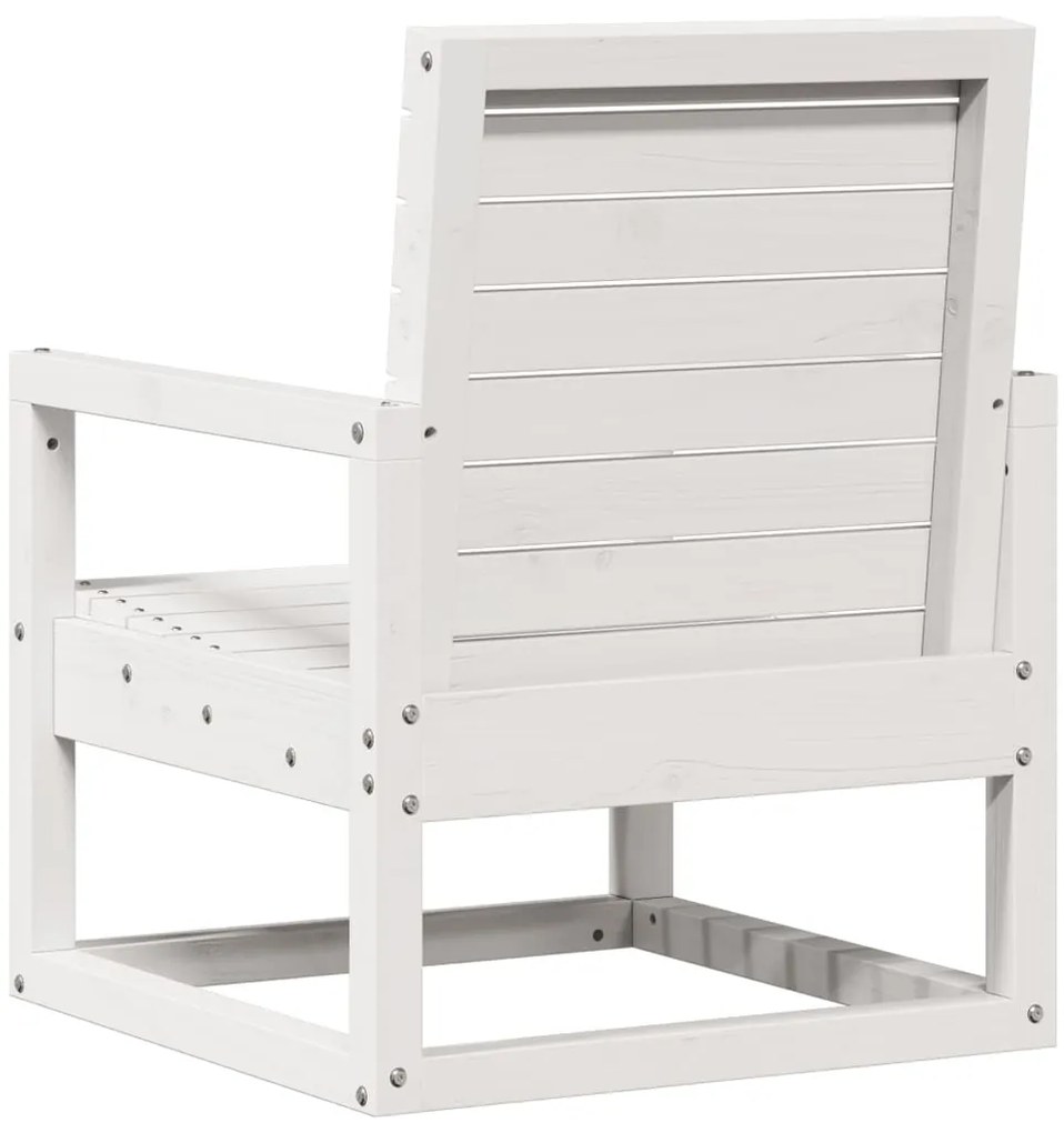 Cadeira de jardim 57,5x63x76 cm pinho maciço branco