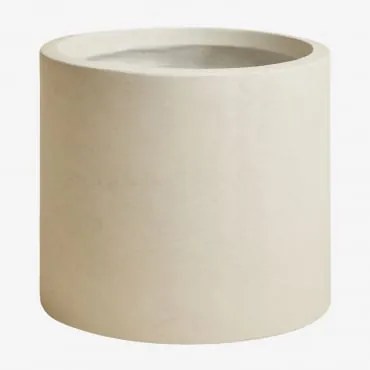 Vaso De Flores Exterior Em Cimento Aurevi Ø55 Cm & Off-white - Sklum