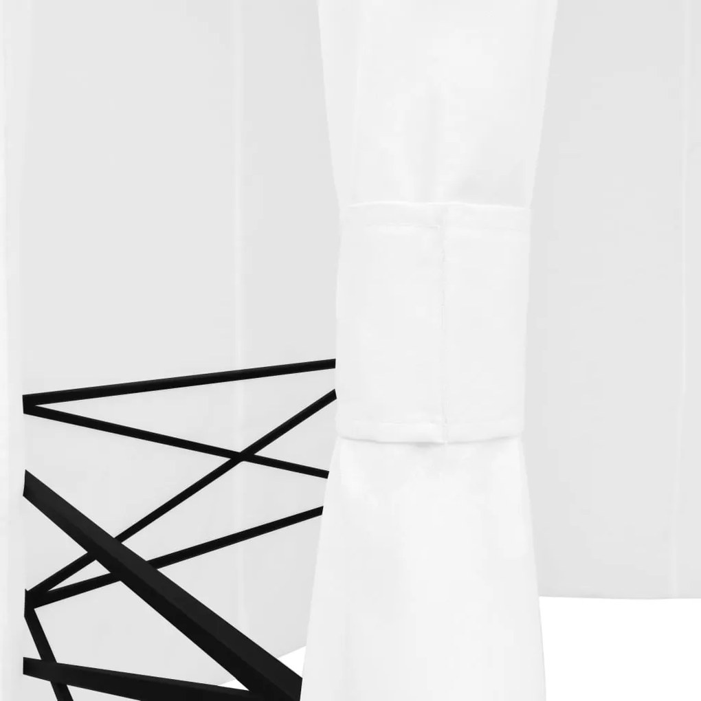 Tenda de jardim com cortinas 360x312x265 cm 180 g/m² branco