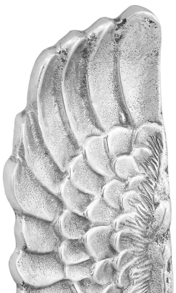 Asas Prateadas 91x31x5 cm Alumínio
