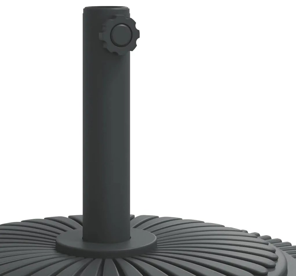 Base de guarda-sol para postes de Ø38/48 mm 12 kg redondo