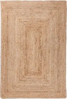 Alfombra Retangular Em Juta Natural Tempo 160 X 240 Cm - Sklum