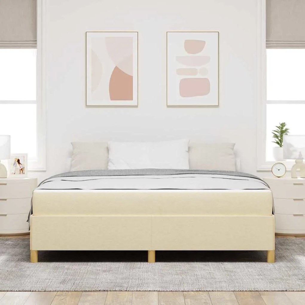 Cama Box Outros Preto e Marrom e Branco 180 x 200 cm tecido