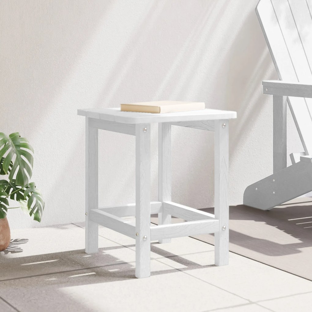 Mesa Lateral Adirondack Branca 38x38x45 cm HDPE