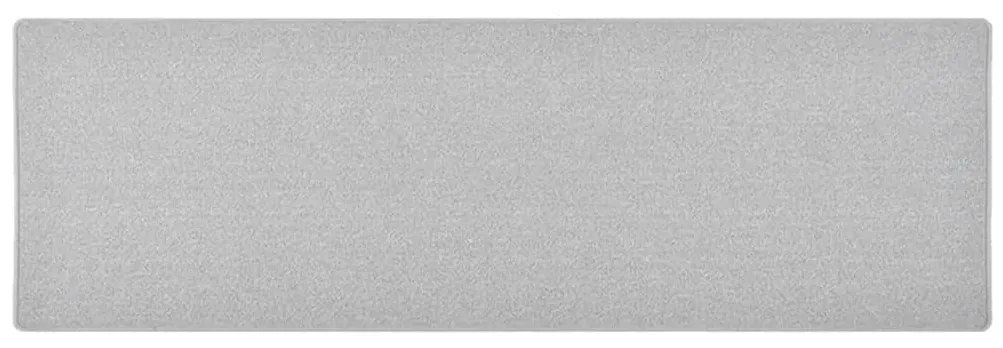 Tapete/passadeira 80x250 cm cinzento-claro