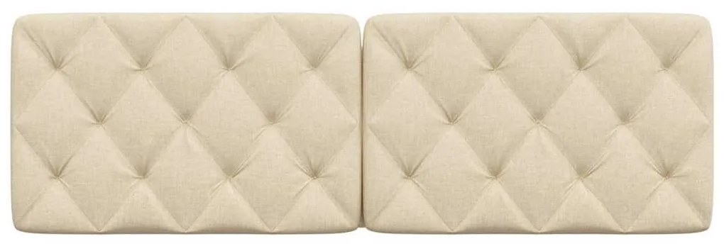 Almofadão de cabeceira 160 cm tecido creme
