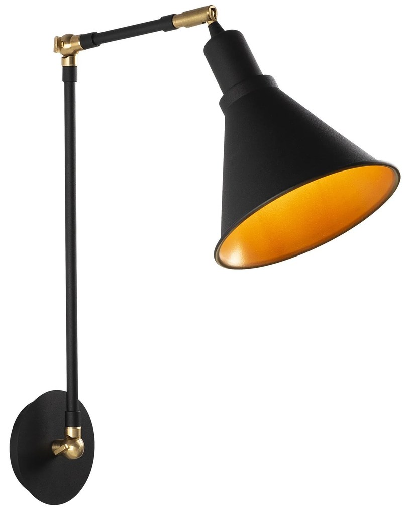 Aplique de Parede Berceste – Preto – 20x56 cm