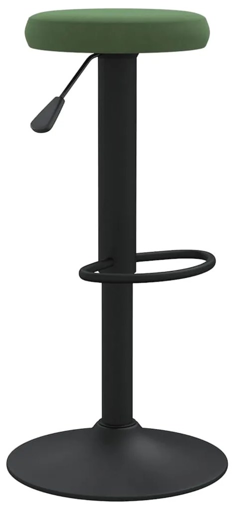 Bancos de bar 2 pcs veludo verde-escuro