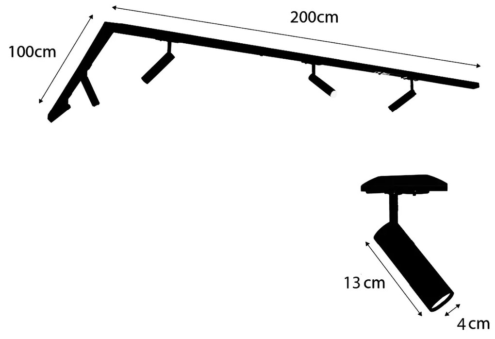 Sistema de iluminação de trilho moderno com 5 focos bronze escuro monofásico GU10 35mm - Iconic Jeana Luxe