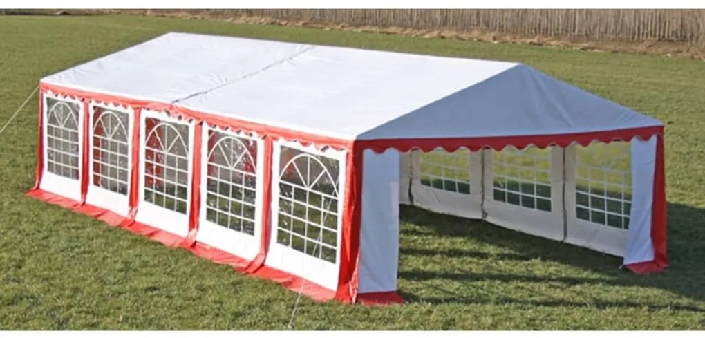 vidaXL Tenda de festa 10 x 5 m vermelho