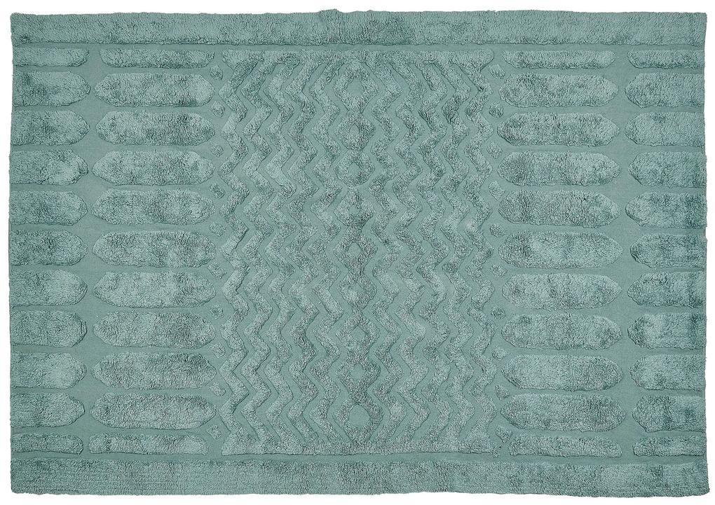 Tapete em algodão verde menta 160 x 230 cm SIRNAK Beliani