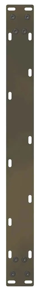 Pés para mesa de centro em aço natural, 2 peças, 70x (30-31) cm, aço
