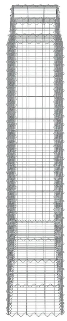 Cestos gabião arqueados 11 pcs 200x50x200/220 ferro galvanizado