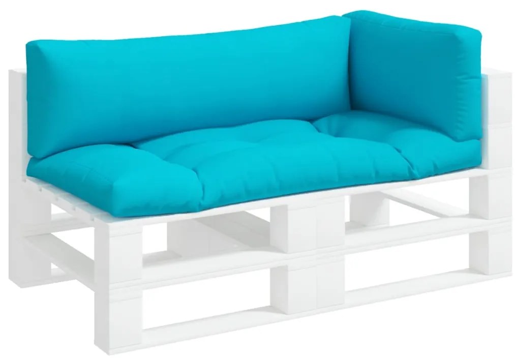 Almofadões p/ móveis de paletes 3 pcs tecido oxford turquesa