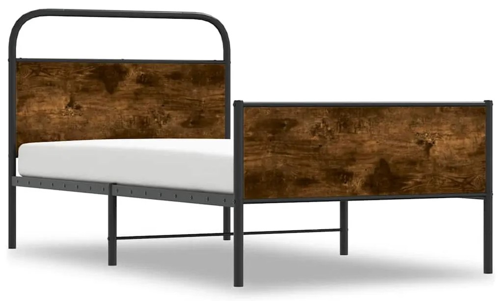 vidaXL Estrutura cama s/ colchão derivados de madeira carvalho sonoma