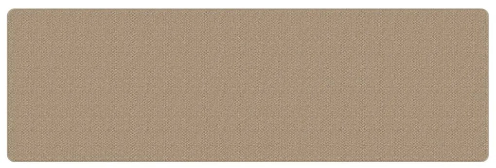 Tapete/passadeira 80x250 cm aspeto sisal cor areia