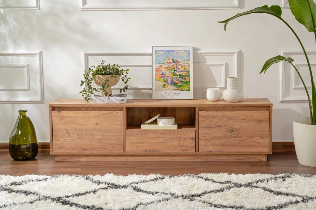 Móvel TV Vanguard – Pinheiro Atlântico – 160 cm x 42 cm x 29,5 cm