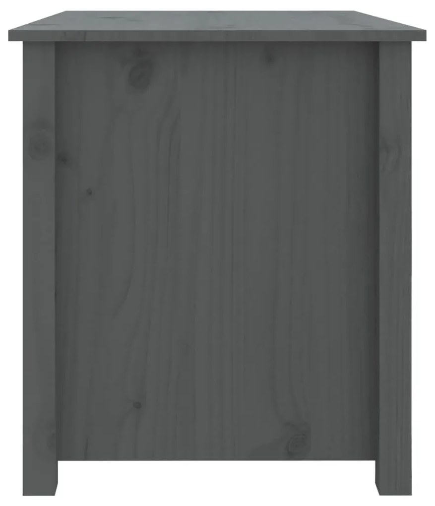 Mesa de centro 71x49x55 cm pinho maciço cinza