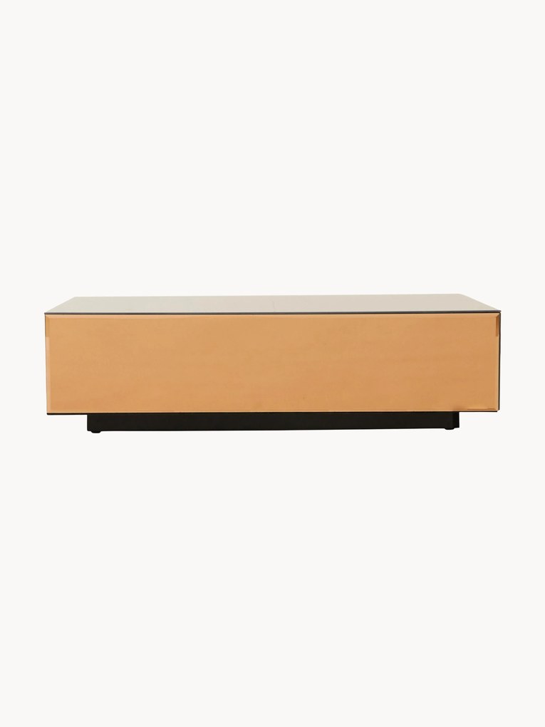 Mesa de centro artesanal de vidro espelhado Mirror, L 90 cm