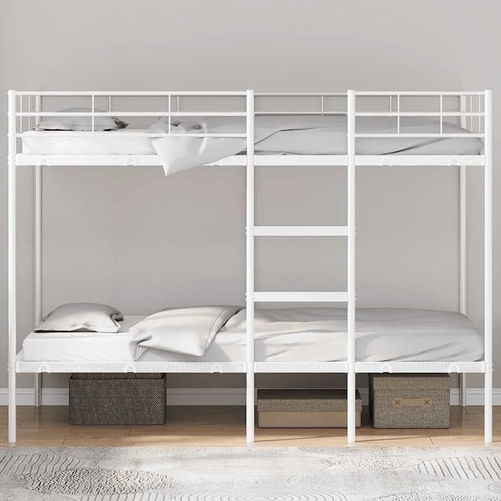 Beliche sem colchão 107x203 cm aço branco