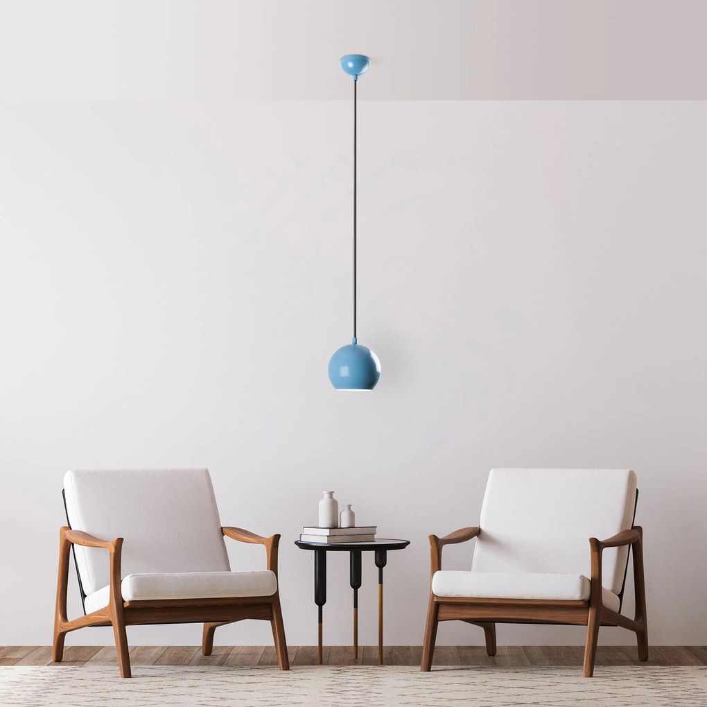 Chandelier Top – Azul Claro – Ø15 h:13 cm