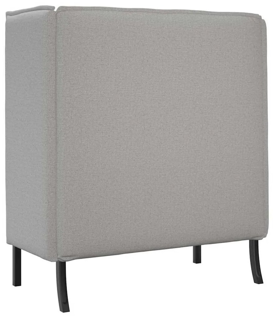 Sofá Alto Cinza Claro 109x56x121 cm Fabrics