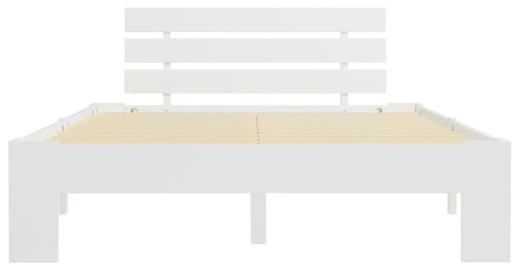Estrutura de cama 120x200 cm pinho maciço branco