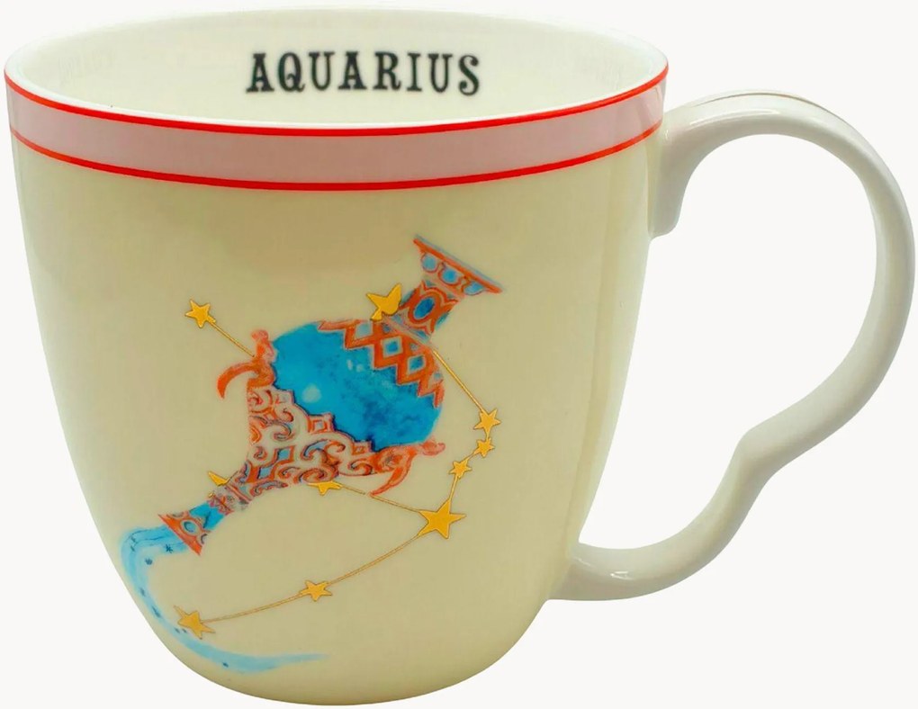 Caneca em porcelana fine bone china Aquarius