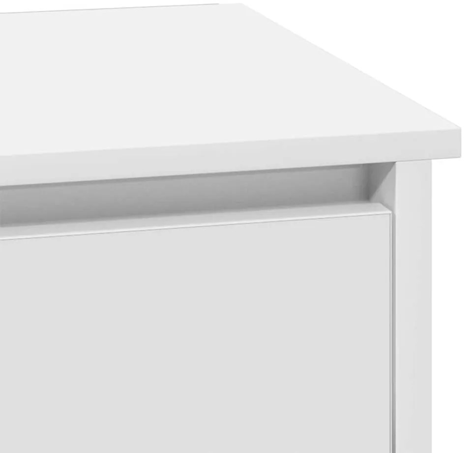Mesa de Cabeceira com Luzes LED Brancas 39x34,5x50 cm