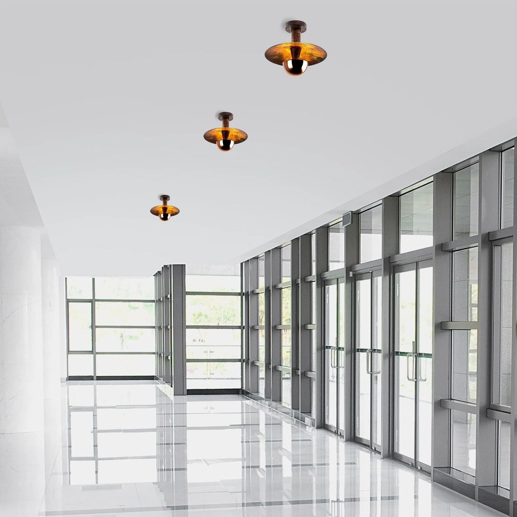 Chandelier Kurt – Cobre – Diâmetro 28 cm Altura 26 cm