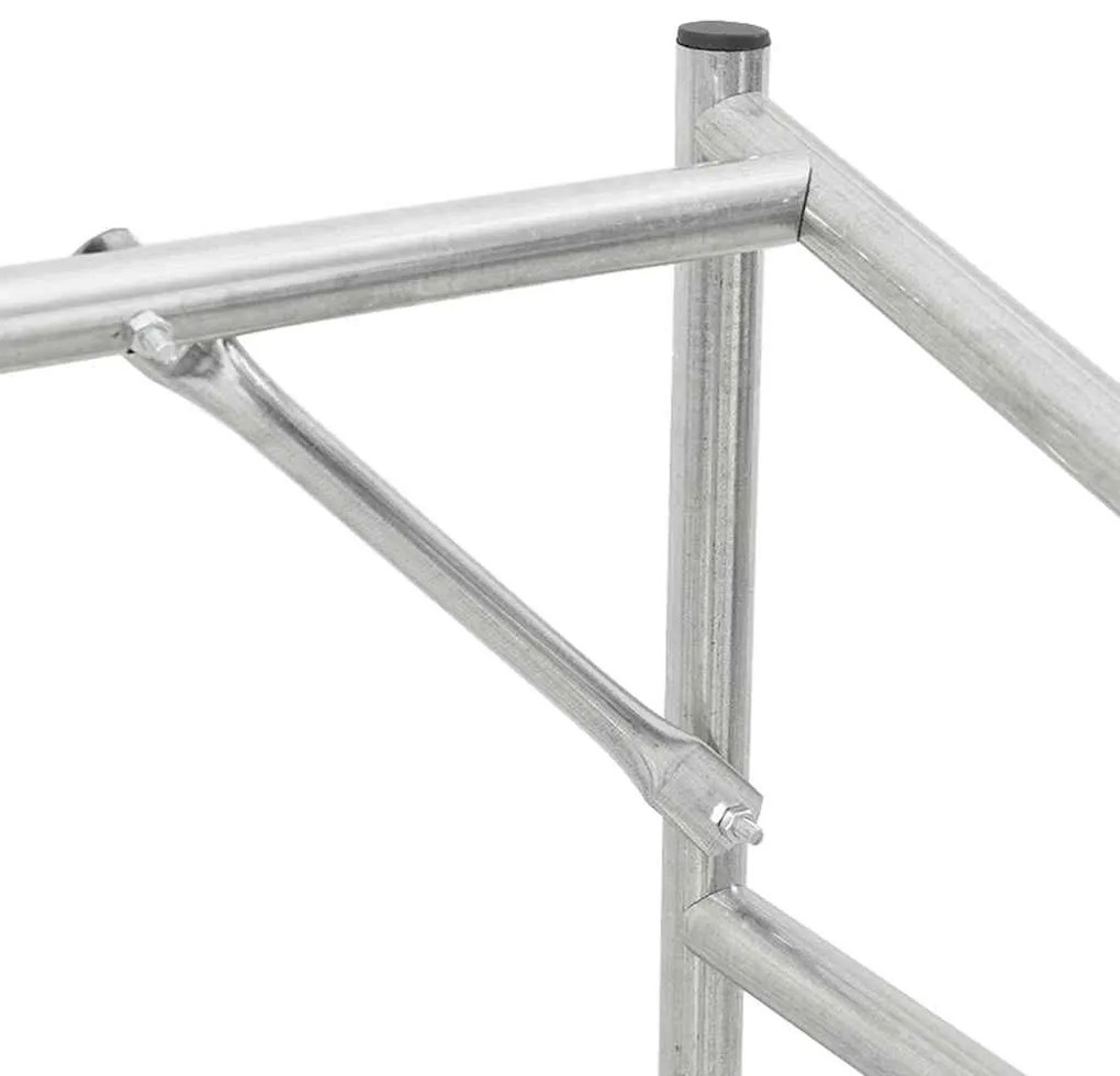 Rack de lenha tampa de chuva 200,5x41x110,5 cm aço galvanizado