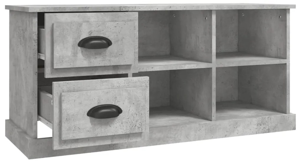 Móvel de TV 102x35,5x47,5 cm derivados de madeira cinza cimento